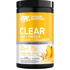 Optimum Nutrition Clear Summer Fruit Ice Tea Whey Protein Isolate + Collagen