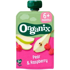 Organix Bio Peer & Framboos 6+M Knijpfruit