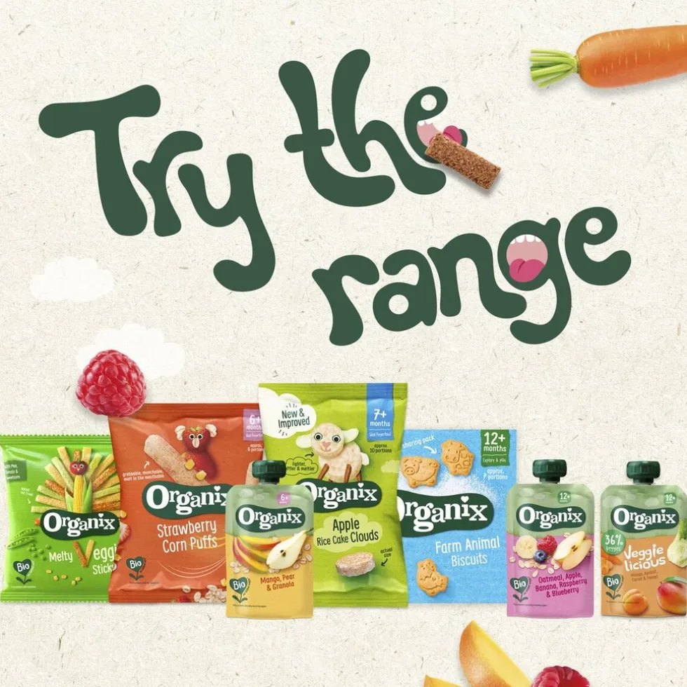 Organix 6+M Appel, Aardbei & Bosbes Knijpfruit