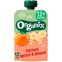 Organix 12+M Havermout, Abrikoos & Banaan Knijpfruit
