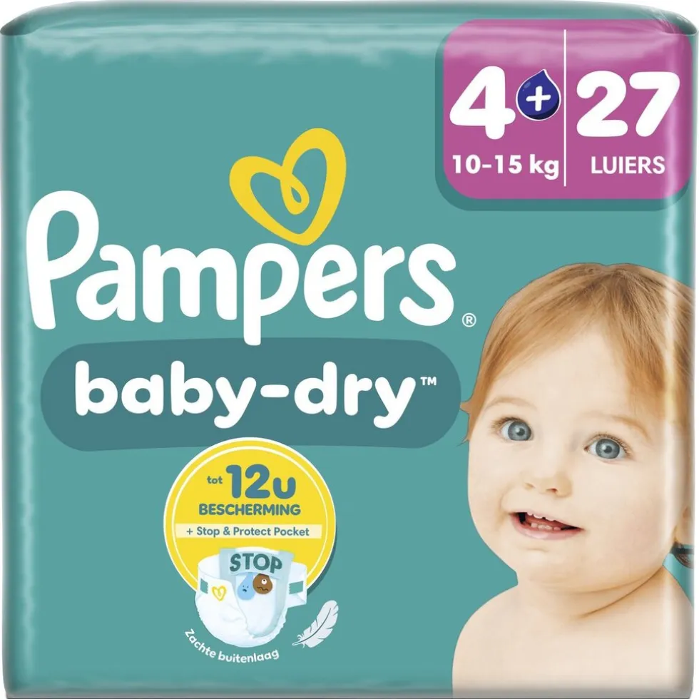 Pampers Baby-Dry Maat 4+ Luiers