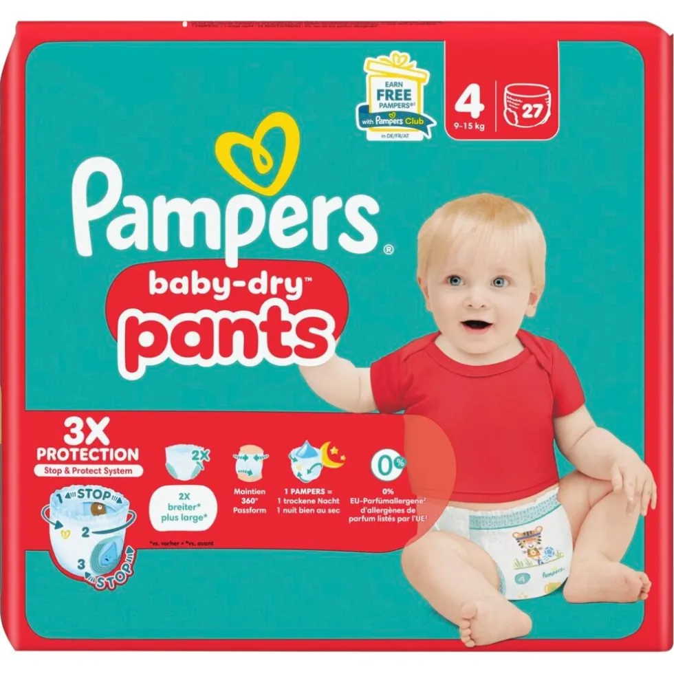 Pampers Baby-Dry Pants Maat 4 Luierbroekjes