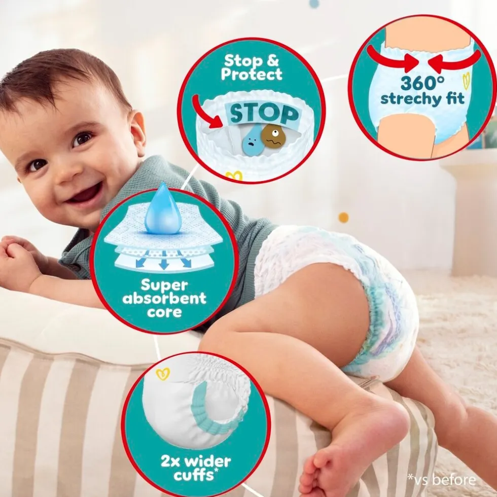 Pampers Baby-Dry Pants Maat 4 Luierbroekjes