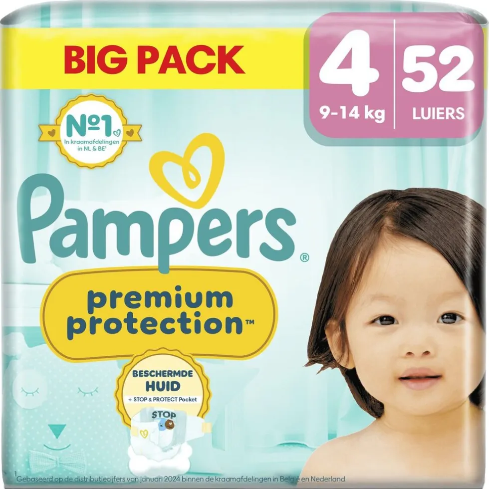 Pampers Premium Protection Maat 4 Luiers