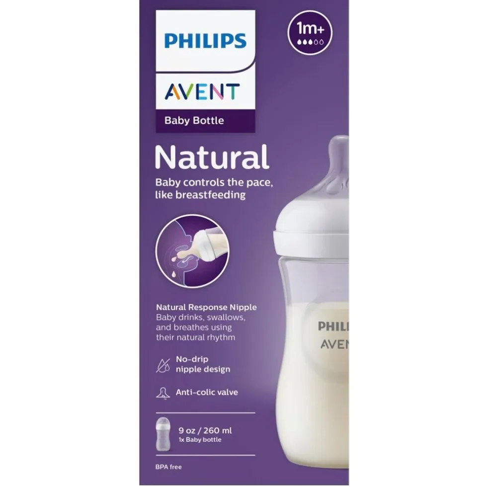 Philips Avent Natural Response SCY903/01 1m+ Babyfles met Natuurlijke Zuigreflex Flesspeen
