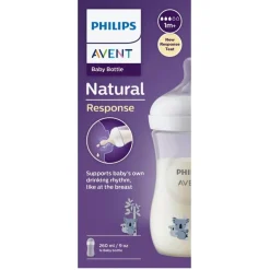 Philips Avent Natural Response SCY903/67 1m+ Koala Babyfles met Natuurlijke Zuigreflex Flesspeen
