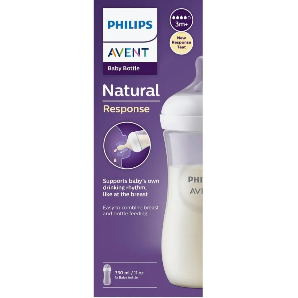 Philips Avent Natural Response SCY906/01 Babyfles met Natuurlijke Zuigreflex Flesspeen