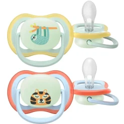 Philips Avent Soother Ultra Air 0-6M SCF376/24 Nighttime Fopspeen