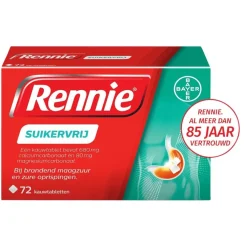 Rennie Suikervrij Kauwtabletten