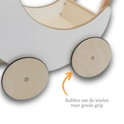 Rijoka Houten Poppenwagen Loopwagen Kinderwagen