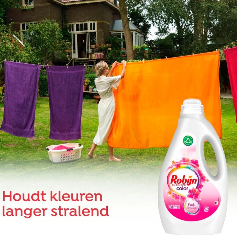 Robijn Color Pink Sensation Vloeibaar Wasmiddel