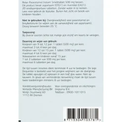 Roter Paracetamol 500mg Smelttabletten