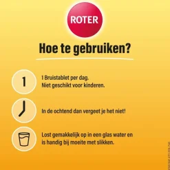 Roter Vitamine C 1000 mg Abrikoos-Sinaasappel Bruistabletten