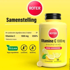 Roter Vitamine C 1000 mg Sterk Kauwtabletten
