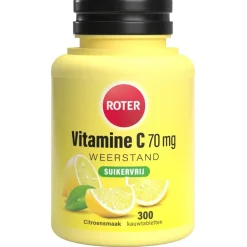 Roter Vitamine C 70 mg Suikervrije Kauwtabletten