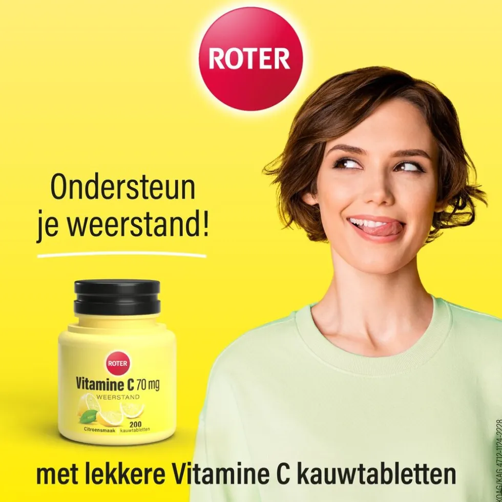 Roter Vitamine C 70mg Citroen Kauwtabletten