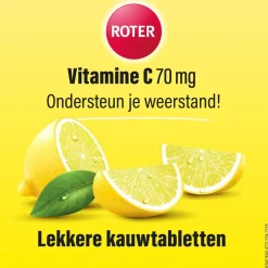 Roter Vitamine C 70mg Citroen Kauwtabletten