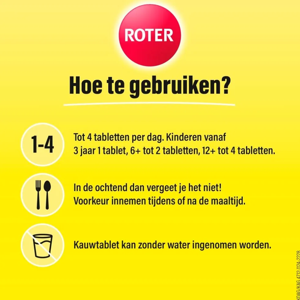 Roter Vitamine C 70mg Citroen Kauwtabletten