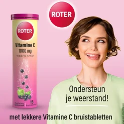 Roter Vitamine C 1000mg Zwarte Bes Appel Bruistabletten