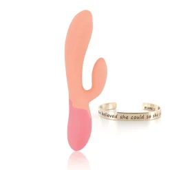 RS - Essentials - Xena Verwarmende Rabbit Vibrator - Perzik