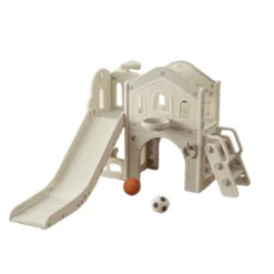 Russle Speeltoestel Toren 3 in 1 Nature met glijbaan