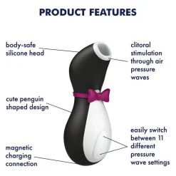 Satisfyer Penguin Air Pulse Stimulator Vibrator