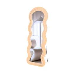 SensaHome Wavy Gestoffeerde Staande Spiegel