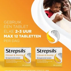 Strepsils Citroen & Honing Zuigtabletten