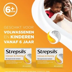 Strepsils Citroen & Honing Zuigtabletten