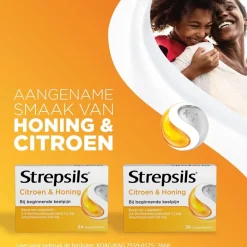 Strepsils Citroen & Honing Zuigtabletten