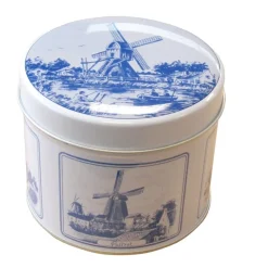 Stroopwafels in Delfts Blauw Blik