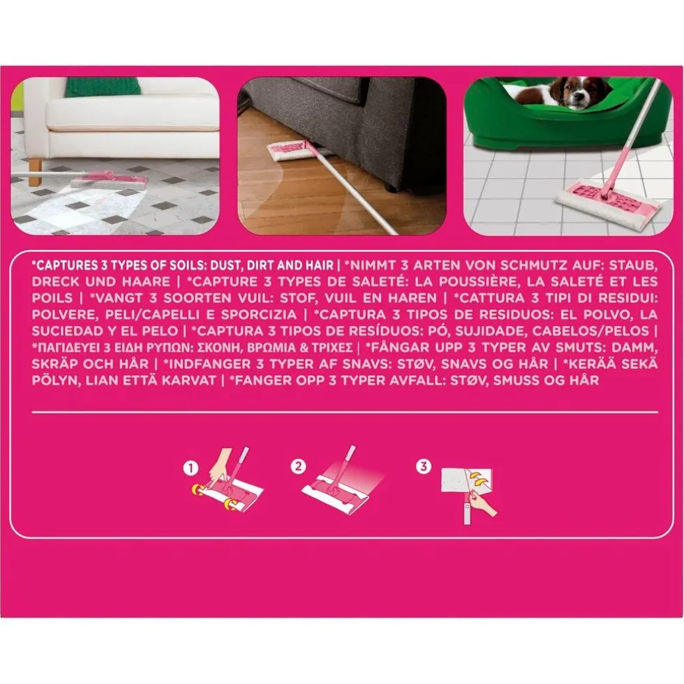 Swiffer Dry Stofvangende Vloerdoekjes