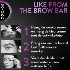 Syoss Browtint Zwart Permantente Wenkbrauwverf