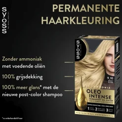 Syoss Oleo Intense 9-10 Stralend Blond Haarkleuring