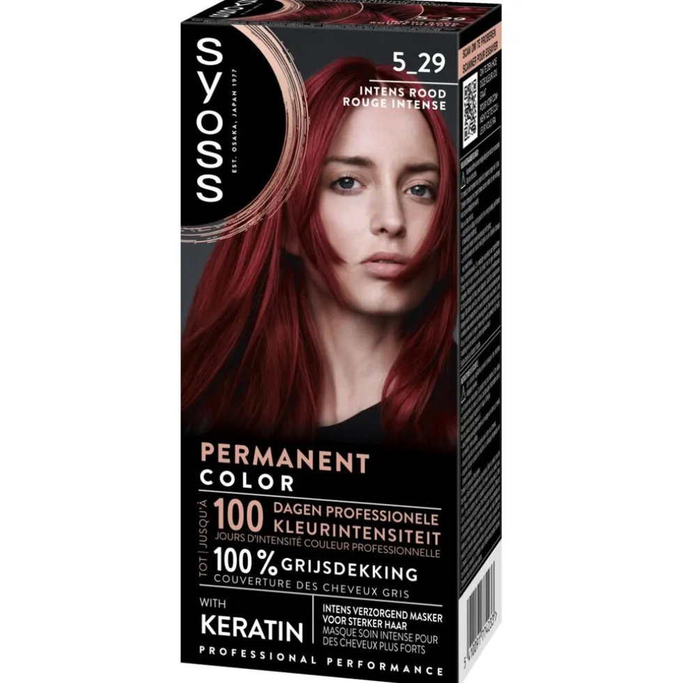 Syoss Permanent Color 5-29 Intens Rood Permanente Haarkleuring