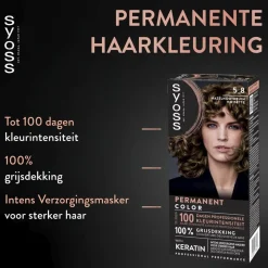 Syoss Salonplex 5-8 Hazelnootbruin Permanente Haarkleuring