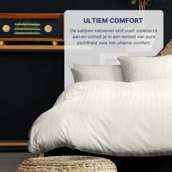 Ten Cate 100% Katoensatijnen Lits-Jumeaux Dekbedovertrek