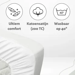 Ten Cate 100% Katoensatijnen Hoeslaken