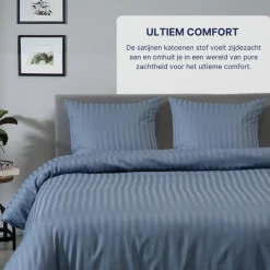 Ten Cate 100% Katoensatijnen Tweepersoons Dekbedovertrek