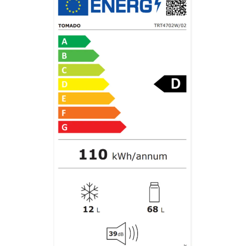 Tomado TRT4702W Tafelmodel koelkast