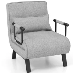 Trendmix 4-in-1 Uitklapbare Slaapstoel Slaapbank Met 6 Standen Verstelbare Rugleuning