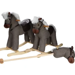 Tryco Milo Bruin Stokpaard met Geluid