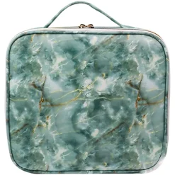 UNIQ Make-up Reistas - Toilettas / Cosmetische tas voor al je make-up - Turquoise Marble