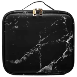 UNIQ Make-up Reistas - Toilettas / Cosmetische tas voor al je make-up - Zwart Marmer