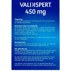 Valdispert Extra Forte 450mg Omhulde Tabletten