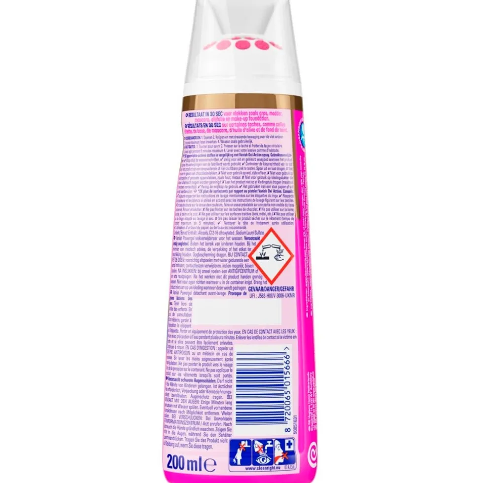 Vanish Oxi Action Gold Powergel Vlekverwijderaar Voorbehandeling