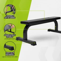 VirtuFit Vlakke Fitnessbank Trainingsbank