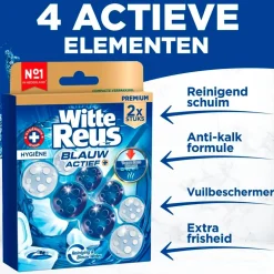 Witte Reus Blauw Actief Hygiëne Toiletblok