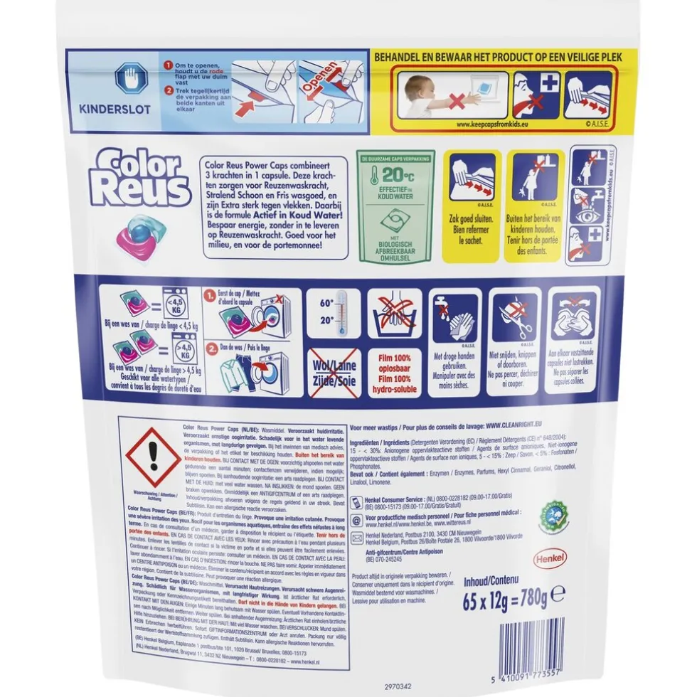 Witte Reus Color Reus 3+1 Power Caps