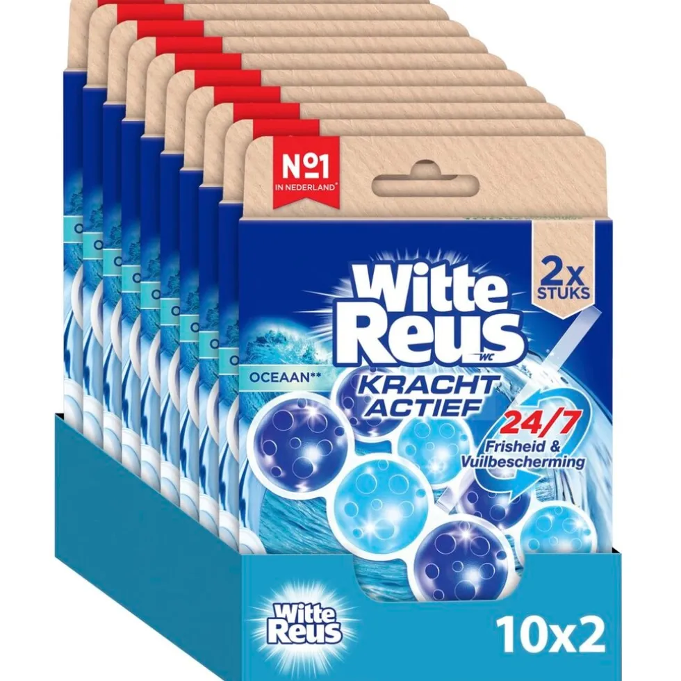 Witte Reus Kracht Actief Oceaan Toiletblok